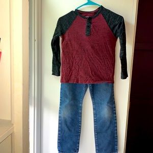 Boy’s Size 8 Outfit with Arizona Longsleeve shirt